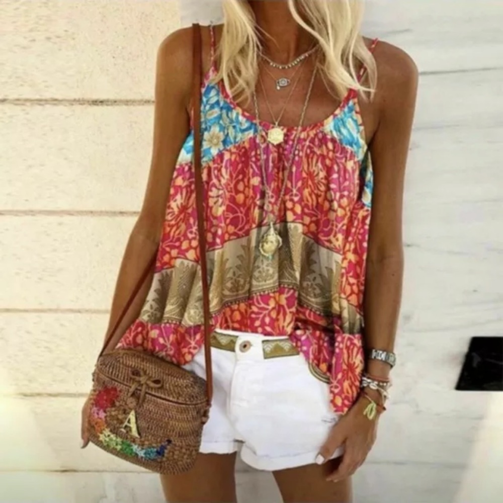 Spaghetti strap tank